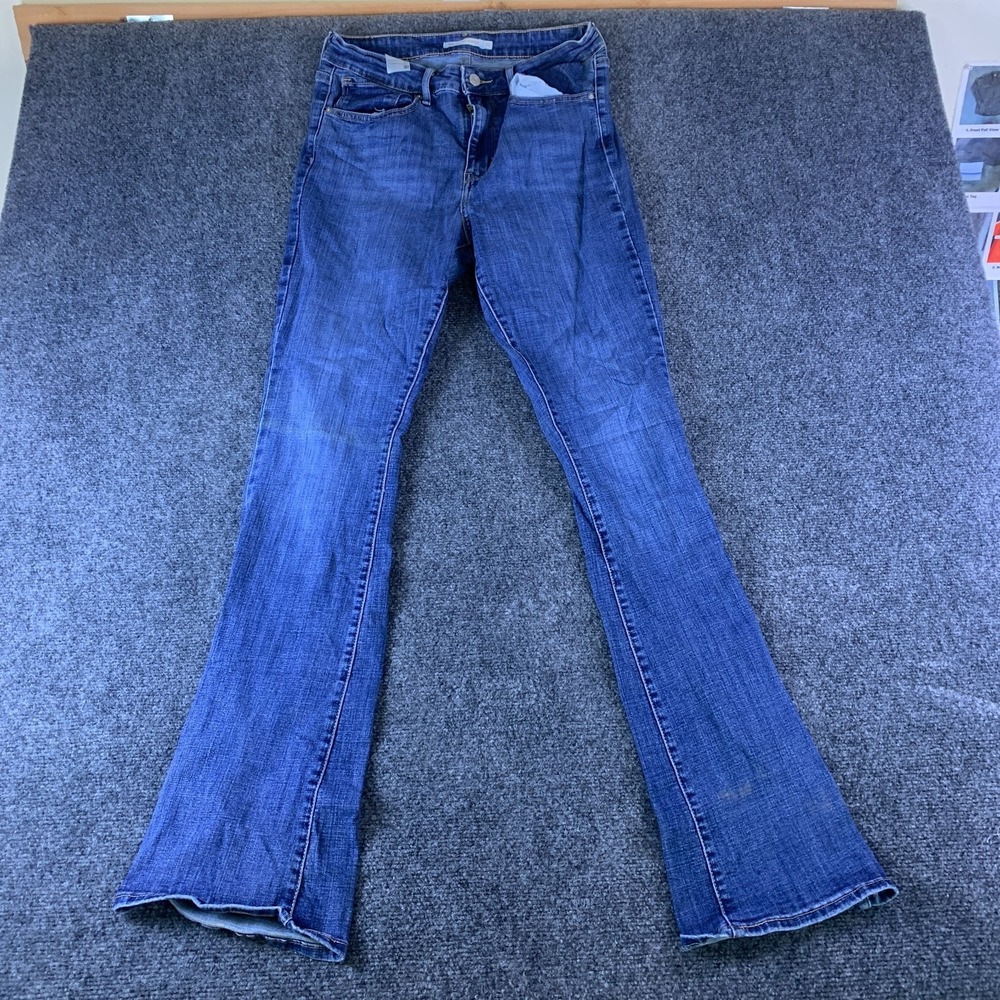 Levi's 725 Bootcut Jeans Women 31x34 (Fits 28x32.5 ) Blue Denim Cotton High Rise